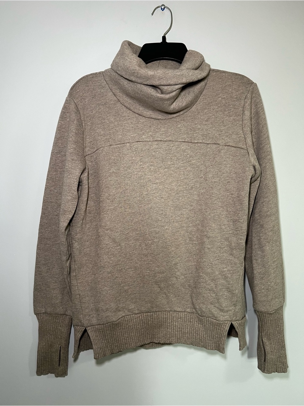 Alo Yoga Haze Funnel Neck Sweatshirt Taupe Size M